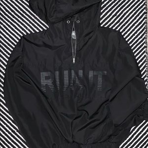 Forever 21 black windbreaker.